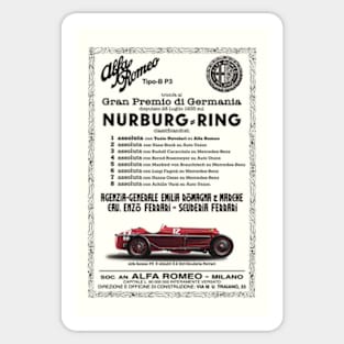 1935 German GP - Alfa Romeo Sticker